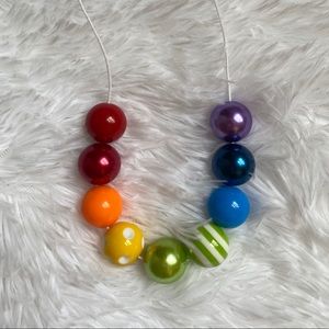 Rainbow kids necklace